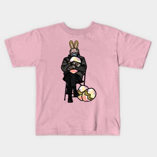 Happy Easter Bunny Ears on Funny Bernie Sanders Kids T-Shirt